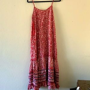 Long Flowy Red Dress